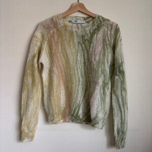Zara Tie-Dye Effect Knit Sweater